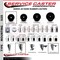 Service Caster 3'' Hard Rubber Swivel 1-1/8'' Expanding Stem Caster Total Lock Brake SCC-EXTTL20S314-HRS-118 - alternate 3